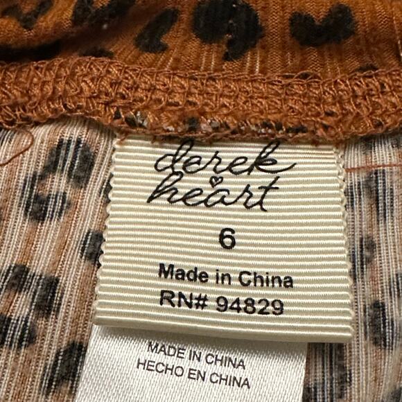 Girl's Leopard Print Flare Leggings sz 6 Pull On Pants - Picture 4 of 4